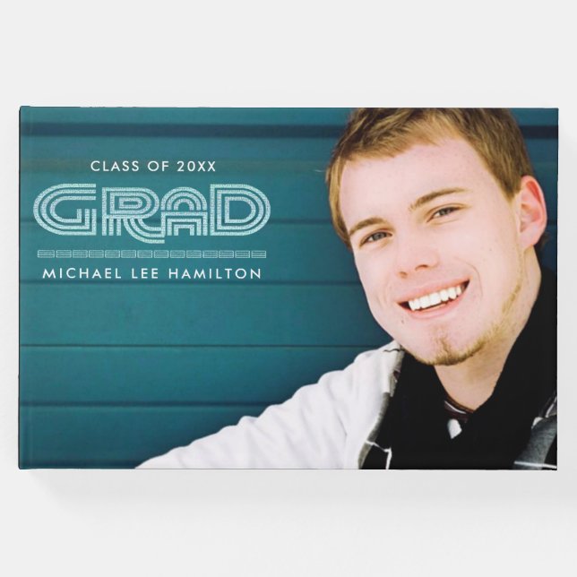 Libro De Visitas Graduación de fotografía personalizado (Anverso)