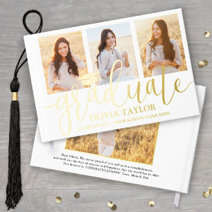 Libro De Visitas Graduación de fotos delanteras y traseras Keepsake