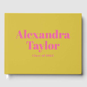 Libro De Visitas Graduación de Personalizado estético de color amar