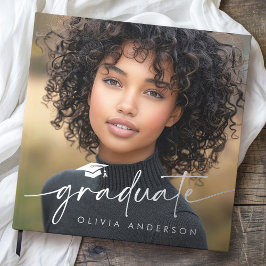 Libro De Visitas Graduación foto elegante graduado de guión