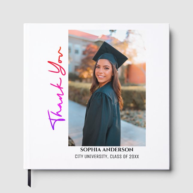 Libro De Visitas Graduación Moderna Simple (Anverso)