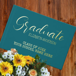 Libro De Visitas Graduado Verde azulado