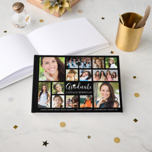 Libro De Visitas GRADUATE 13 Collage de fotos Script Your Color