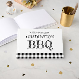 Libro De Visitas Graduation BBQ Gingham