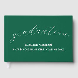 Libro De Visitas Graduation Minimalist Green