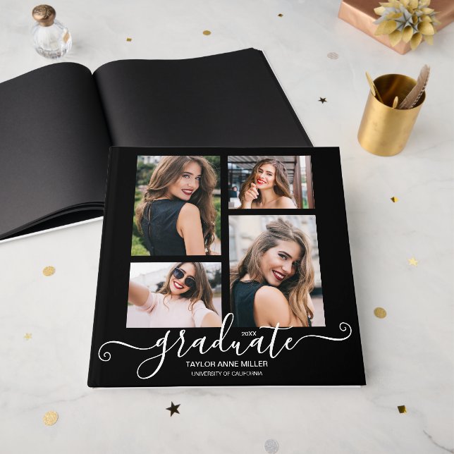 Libro De Visitas Graduation Party Scrap and Guest Book (Anverso Abierto)
