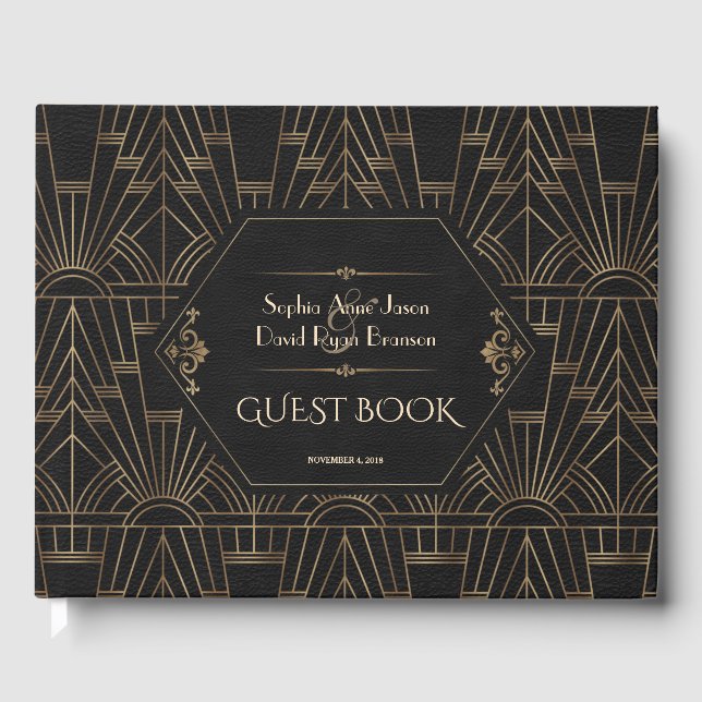 Libro De Visitas Gran Gatsby 20's Wedding Planner (Anverso)