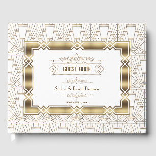 Libro De Visitas Gran Gatsby de estilo Art Decó de los años 20 Boda