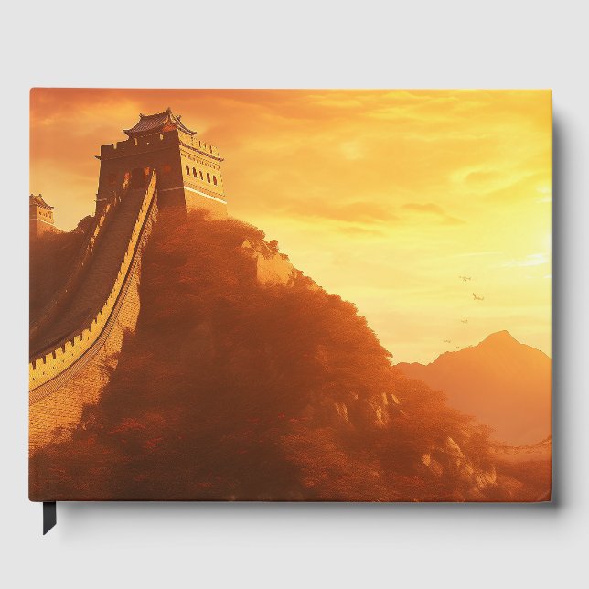 Libro De Visitas Gran Pared del Sol de China - Majestuosa (Anverso)