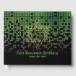 Libro De Visitas Green Black Video Game Gamer Bar Mitzvah