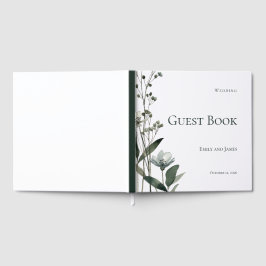 Libro De Visitas Green Floral Botanical Wedding