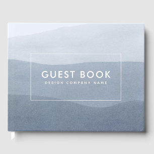 Libro De Visitas Gris Tranquilo De Color Blanco. Panorama abstracto