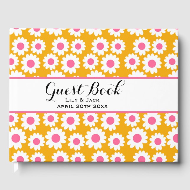 Libro De Visitas Groovy Daisies (Anverso)