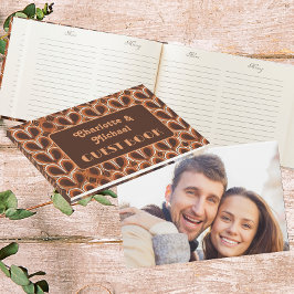 Libro De Visitas Groovy Retro Patrón de los años 1970 | Boda fotogr