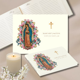 Libro De Visitas Guadalupe Virgin Mary Funeral Memorial Guest Book