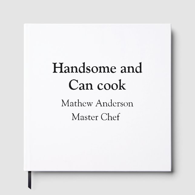 Libro De Visitas Guapo y puede cocinar agregar nombre master chef f (Anverso)