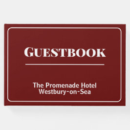 Libro De Visitas Guest House o Hotel Guestbook