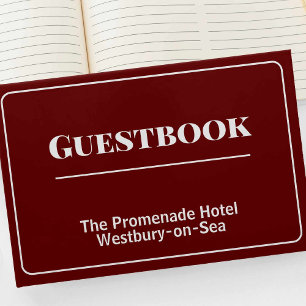 Libro De Visitas Guest House o Hotel Guestbook