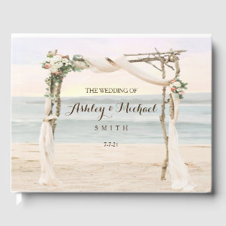 Libro De Visitas Guestbook Beach Arbor Sunset