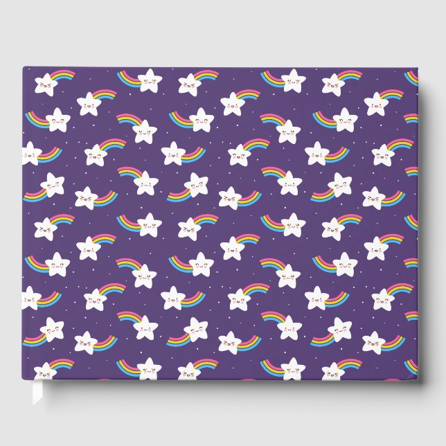Libro De Visitas Guestbook de las Estrellas del Arcoiris (Anverso)