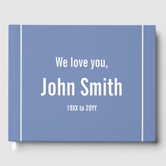 Libro De Visitas Guía básica y elegante para funerales/monumentos (Anverso)