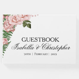 Libro De Visitas Guía Boda de rosas y helechos