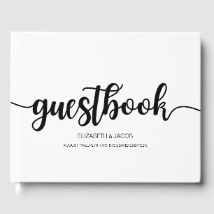 Libro De Visitas Guía de Bodas de escritura manuscrita moderna