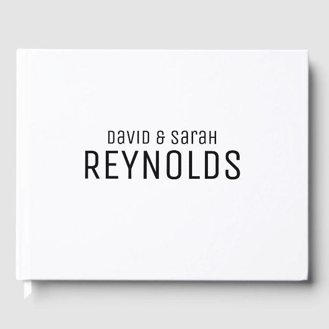 Libro De Visitas Guía de Bodas personalizada (Anverso)