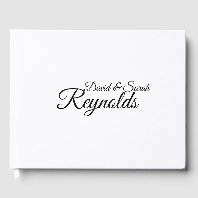 Libro De Visitas Guía de Bodas personalizada (Anverso)