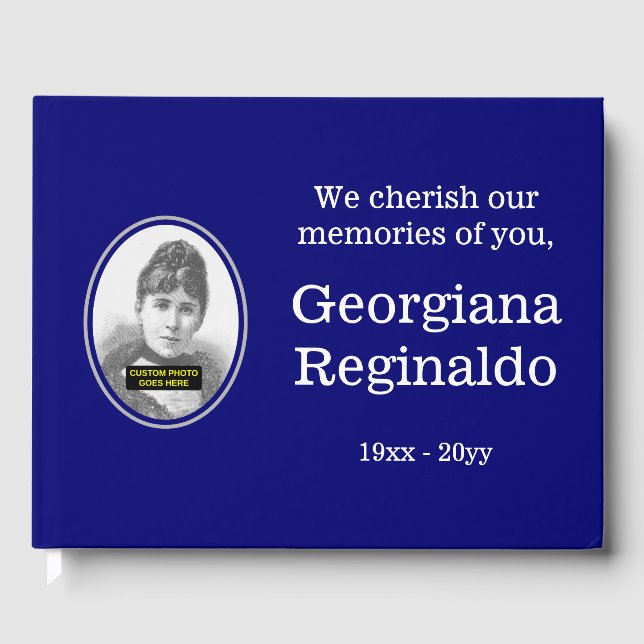 Libro De Visitas Guía de Condolencias Básicas y Respetables (Anverso)