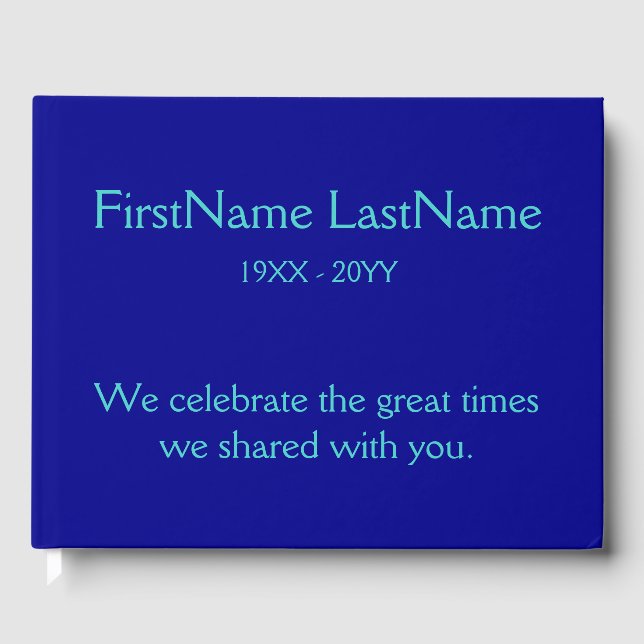 Libro De Visitas Guía de simpatías básicas y respetables (Anverso)