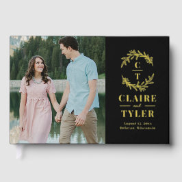 Libro De Visitas Guía del Boda de Relieves metalizados de Fancy Ini