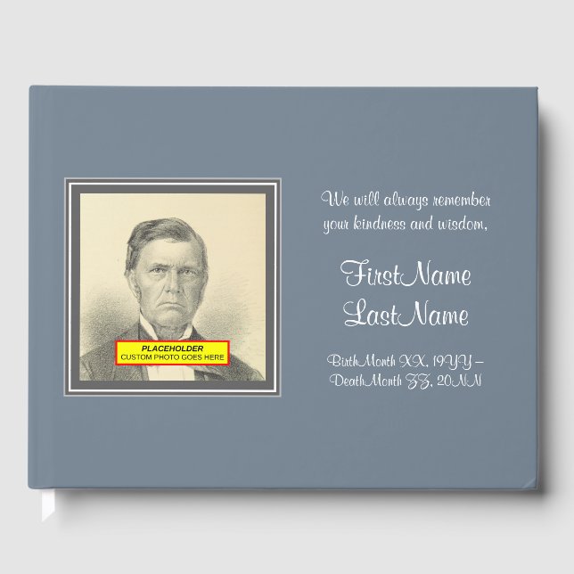 Libro De Visitas Guía Funeral Clásica y Simple (Anverso)