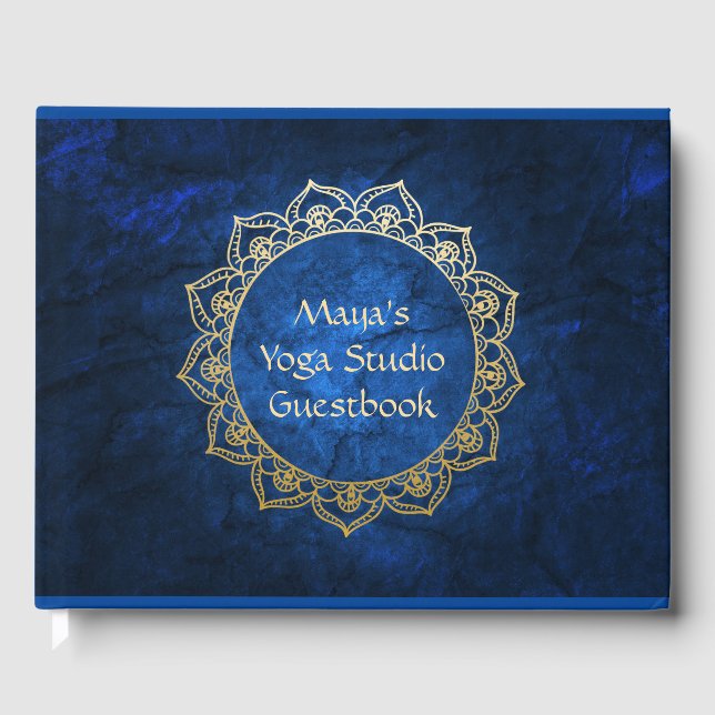Libro De Visitas Guía personalizada de Yoga Studio (Anverso)