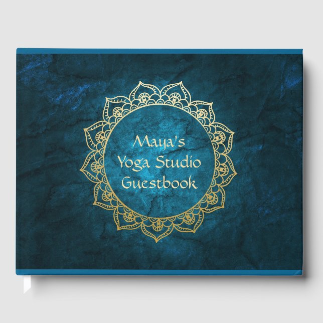 Libro De Visitas Guía personalizada de Yoga Studio (Anverso)
