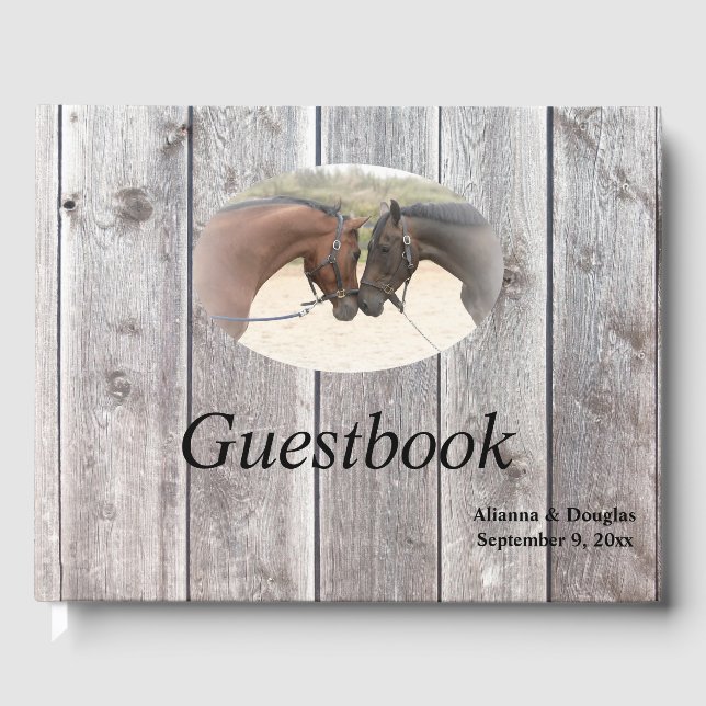 Libro de visitas guiado por Country Horses Gray Ba (Anverso)