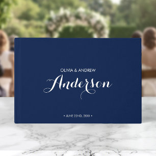 Libro De Visitas Guión Boda editable elegante y moderno en color