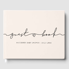 Libro De Visitas Guión caprichoso lindo Bebé ducha