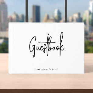 Libro De Visitas Guión moderno minimalista para propiedad de alquil