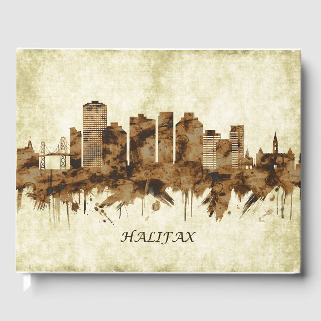 Libro De Visitas Halifax Canada Cityscape (Anverso)