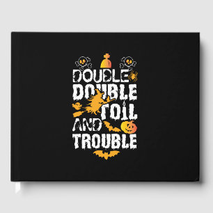 Libro De Visitas Halloween Doble Aceite Y Problemas Cumpleaños