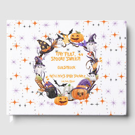 Libro De Visitas Halloween pies pequeños, dulce y espeluznante Baby