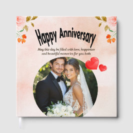 Libro De Visitas Happy Anniversary Guest Book