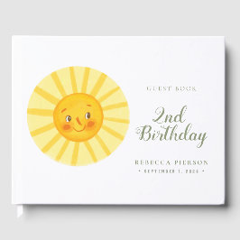 Libro De Visitas Happy Cute Sun Guest Book