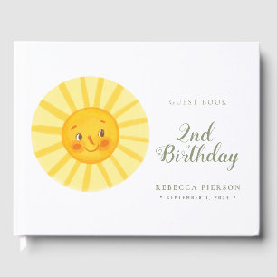 Libro De Visitas Happy Cute Sun Guest Book