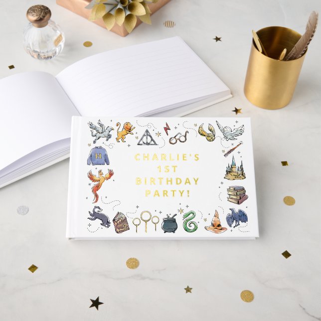 Libro De Visitas Harry Potter Icon's Birthday (Anverso Abierto)