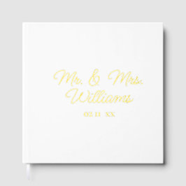 Libro De Visitas Hasta siempre Sr. Sra. | Boda Luxe Gold