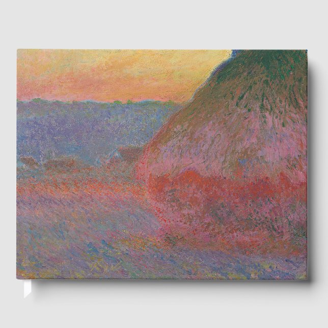 Libro De Visitas Haystacks (por Claude Monet) (Anverso)