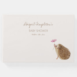 Libro De Visitas Hedgehog Woodland Forest Baby Shower