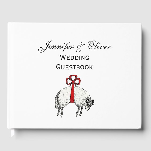 Libro De Visitas Heraldic Bang Fleece Ram Sheep Escudo Emblem (Anverso)